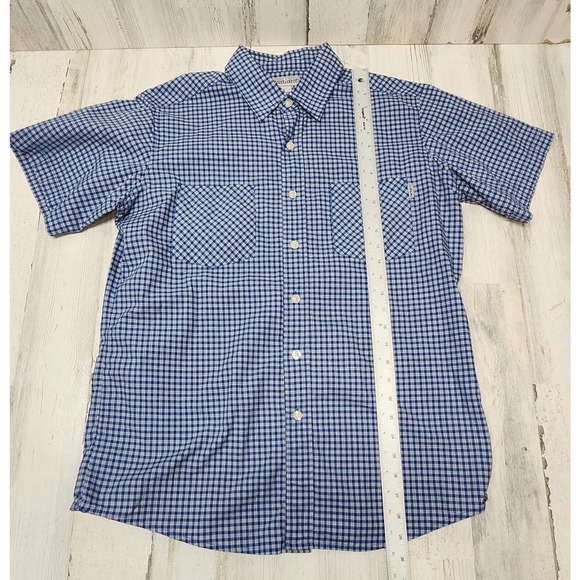 Carhartt Shirt Men Large Blue Plaid Pockets Classic Preppy - Picture 7 of 10